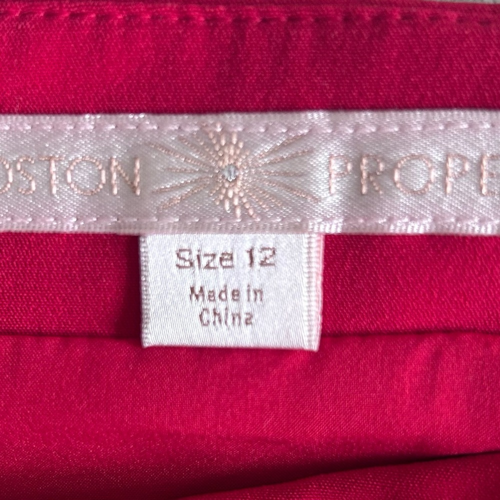 Boston Proper NWT Red Off The Shoulder Dress size 12
#0334 - Picture 6 of 10